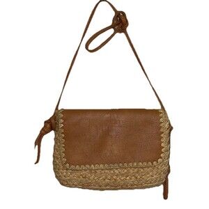 TARGET UNIVERSAL THREAD woman’s  Crossbody Woven Tan Brown Purse Bag